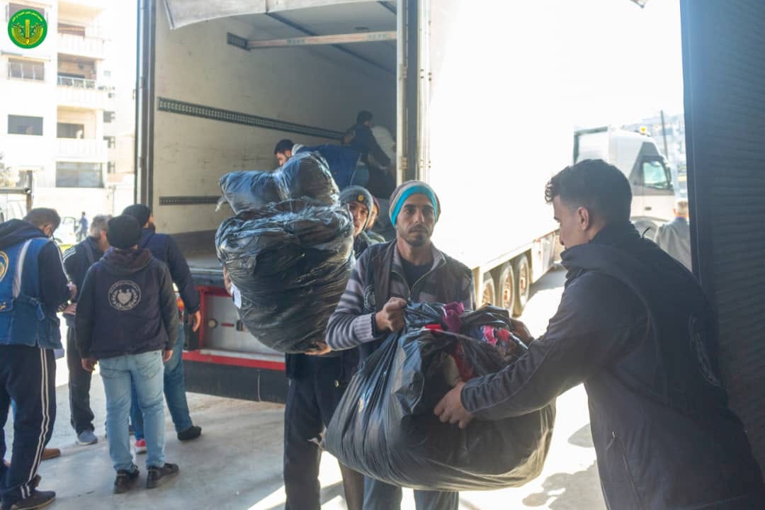 تنفيذا للإستجابة الطارئة لإغاثة أهلنا  المتضررين من الزلزال في المحافظات السورية المنكوبة